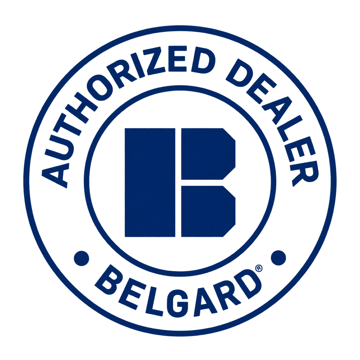 Belgard Authorized Dealer badge — Blue Ribbon Phoenix
