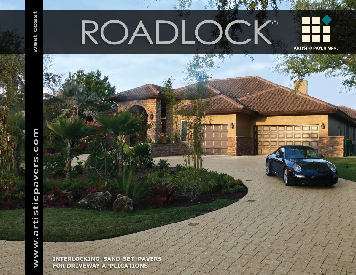 Artistic Paver Roadlock® Desert Series Catalog — Artistic Paver Mfg paver catalog cover