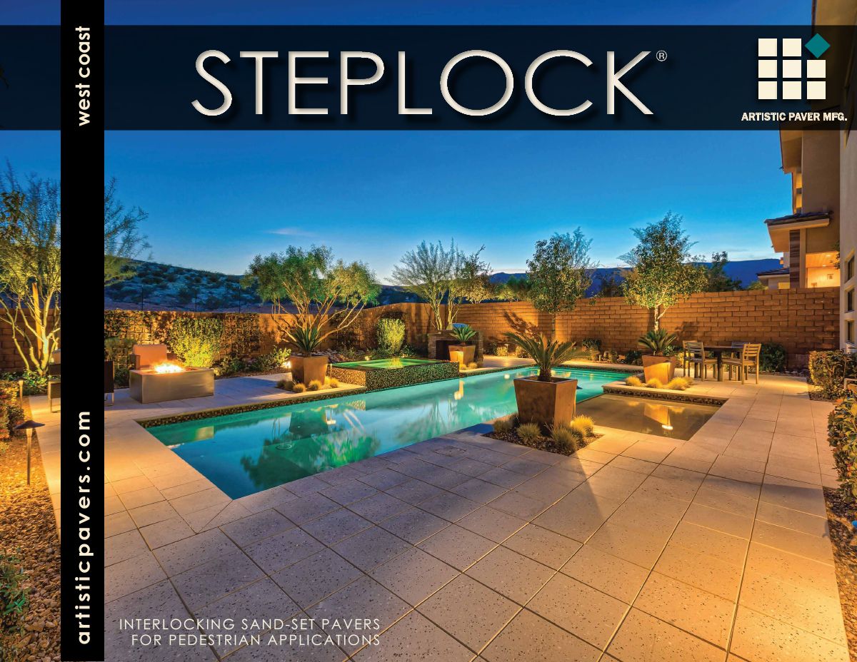 Artistic Paver Steplock® West Coast Catalog — Artistic Paver Mfg paver catalog cover