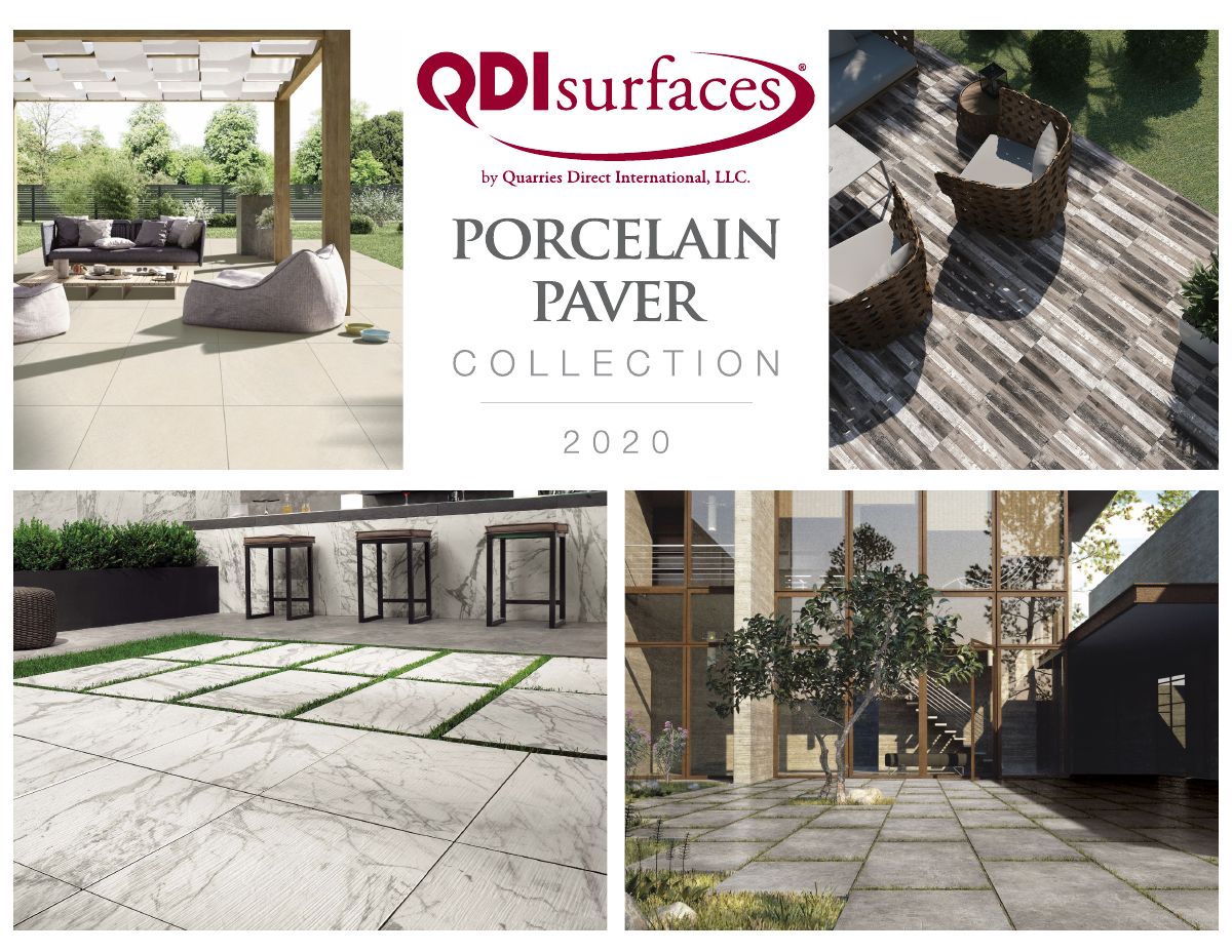 QDI Porcelain Tile Catalog 2020 — QDI Surfaces paver catalog cover