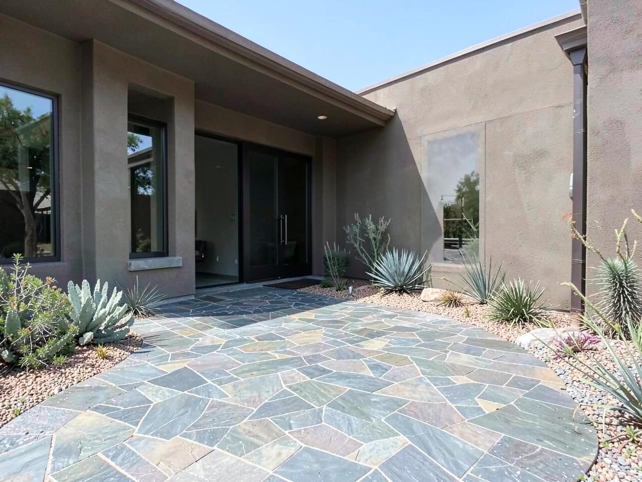 Stamped & Finished Concrete project by Blue Ribbon in Phoenix Arizona